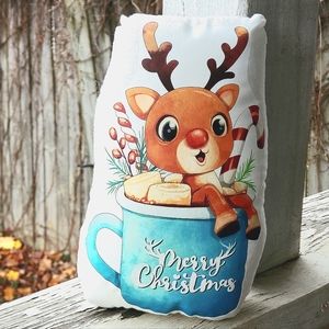 Rudolph The Red Nosed Reindeer Pillow Pal. New.